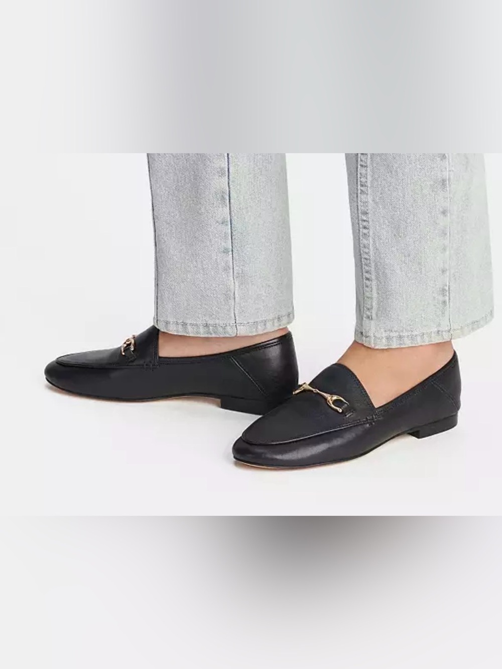 Coach Haley Leather Loafer in Black. Size 10